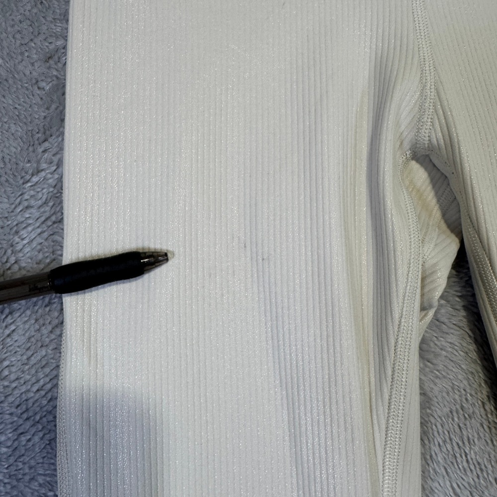 Lululemon Align Ribbed High-Rise Pant 28" Womens 4 Bone White W5GI4S Leggings - Picture 5 of 15
